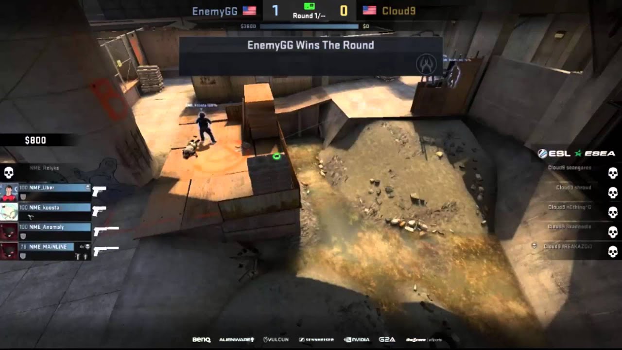 CS:GO - NME Anomaly Does Some Surfing On Overpass - YouTube