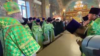 В день памяти преподобного Сергия Радонежского, епископ  Феогност совершил Божественную  литургию
