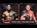 WWE The Rock VS Brock Lesnar Full fight!!!!