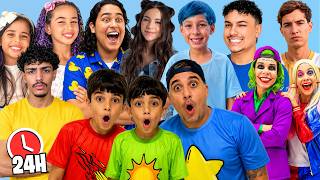 PASSAMOS 24 HORAS SENDO DESAFIADOS PELOS MAIORES YOUTUBERS!