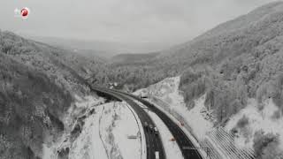 Karla Kaplı Bolu Dağı Havadan Görüntülendi