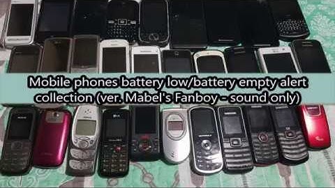 Battery low/Battery empty alert collection (Sounds only - Updated version)