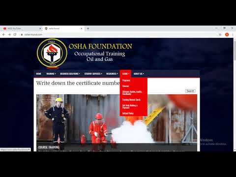 ما هو معنى كلمة OSHA والى ماذا ترمز تخصصات بيت كوم 