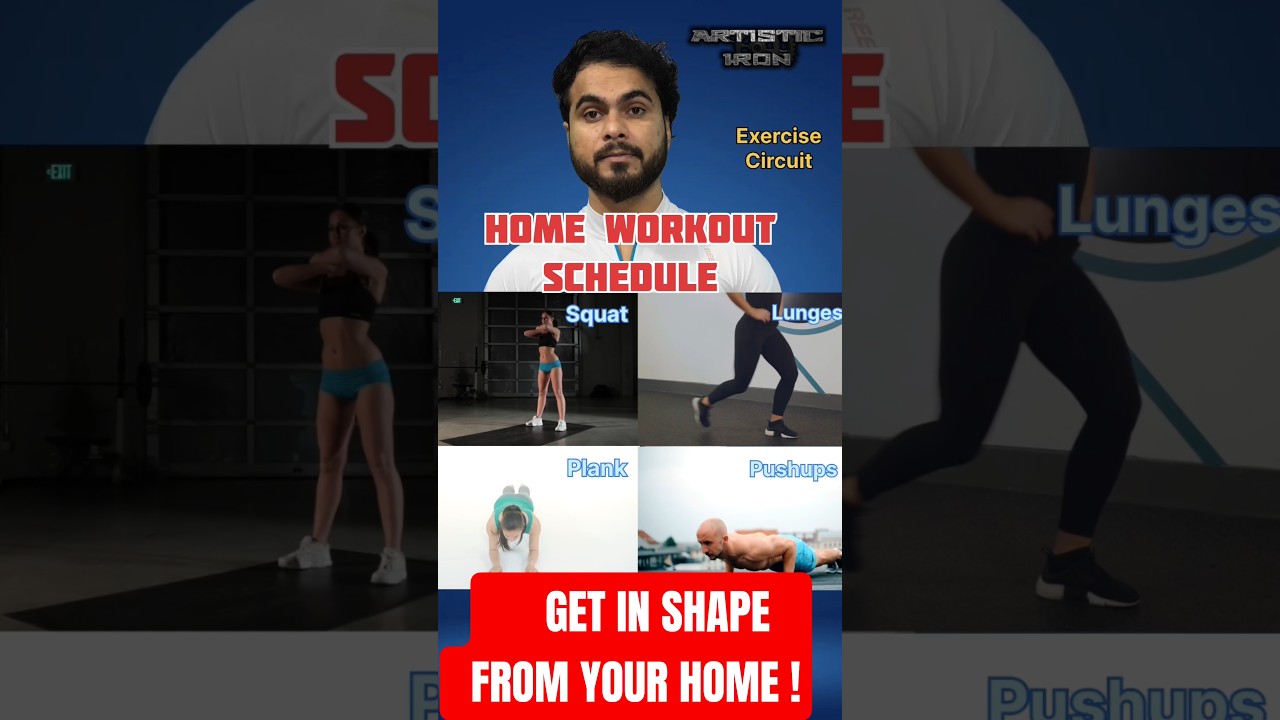 💪Get in Shape/ Home Workout Schedule ✨ 