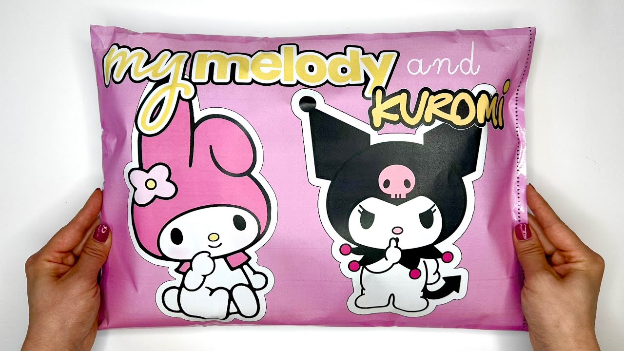 KUROMI and MELODY Blind Bags 🎀 ASMR 🎀 sanrio blind bag paper | Paper sanrio