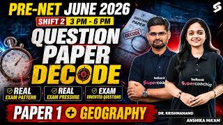 UGC PRE NET June Exam 2026 | UGC NET Paper 1 &amp; Geography Question Paper 2026 | UGC NET Paper 1 2026