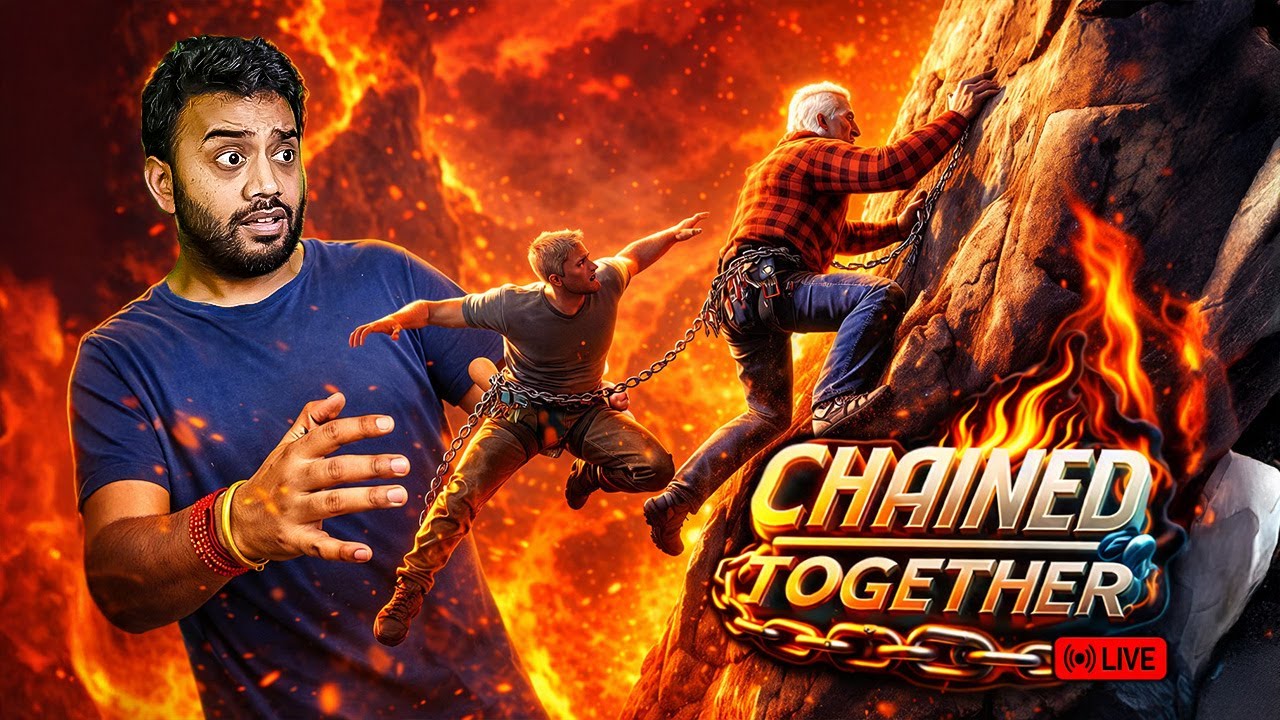 WE’RE CHAINED TOGETHER! 😱 Impossible Climb Challenge | Chained Together ...
