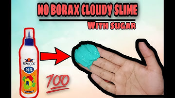 CLOUDY SLIME RECIPE WITHOUT ACTIVATOR AND BORAX TO MAKE AT HOME EASY!!!