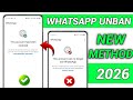 This account can no longer use Whatsapp Problem New 2026 || Whatsapp Spam Problem New Solution 2026