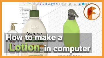 Fusion 360 | How to make a Lotion Bottle in computer | Lotion Modeling |  퓨전360 로션 용기 모델링