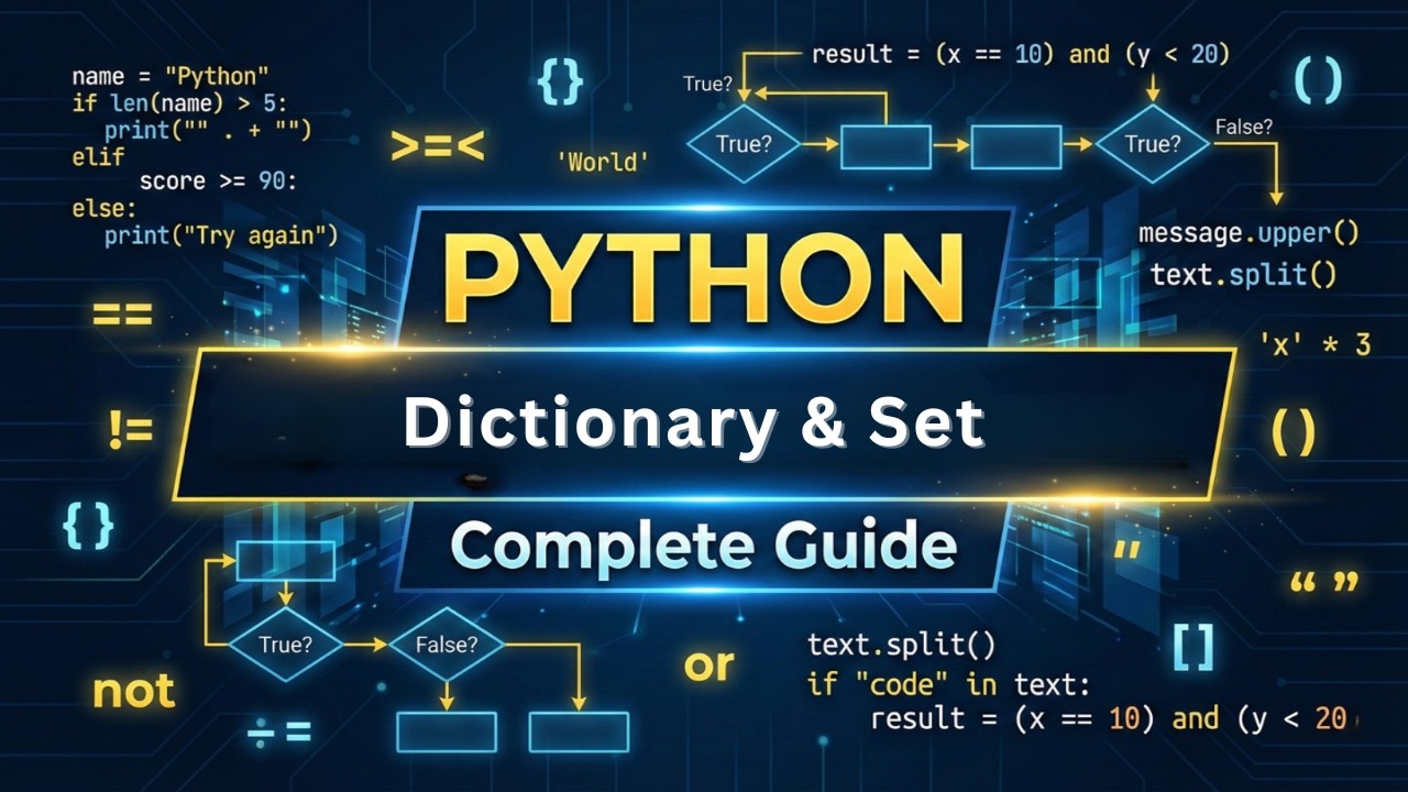 Python Dictionaries & Sets Tutorial π | Key-Value Mapping, Unique ...