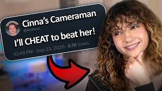 I challenged Cinna's cameraman but he couldn't stop cheating.