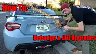 BRZ Gets Debadge & LED Light Upgrades