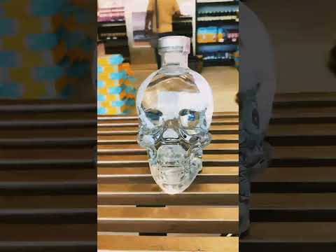 Crystal Vodka Skull bottle it's Very Cute & Beautiful bottle Whisky 🍸#reels #shortsvideo #subscribe