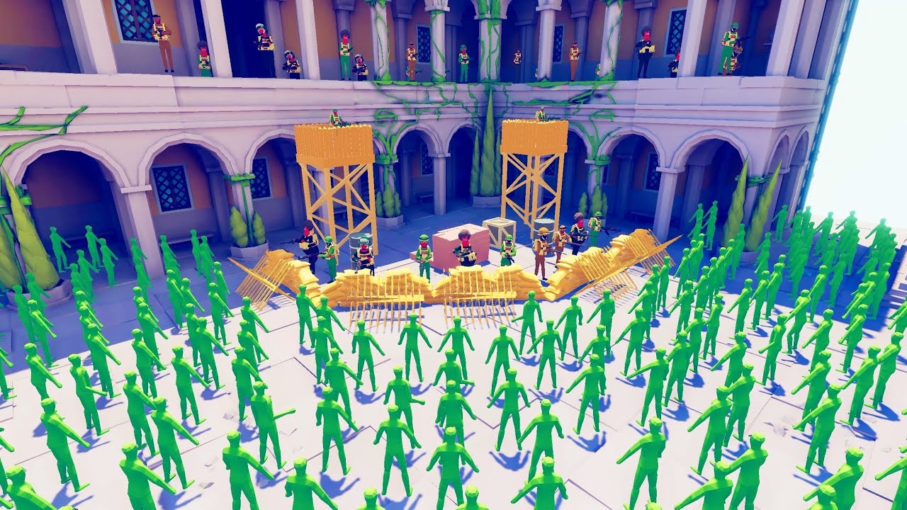 Zombie 100 Units vs Army - Totally Accurate Battle Simulator TABS