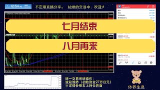 外汇交易日记 20200802-“7月结束,8月再来” 全面分享真实的外汇实盘交易日志