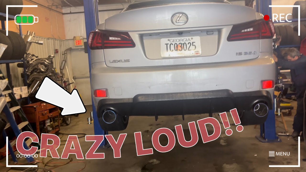 STRAIGHT PIPED LEXUS IS350 CRAZY LOUD YouTube