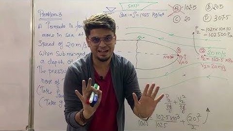Fluid Mechanics | Torpedo Problem Bernoulli’s Application | LIVE Class by Harshvardhan Singh