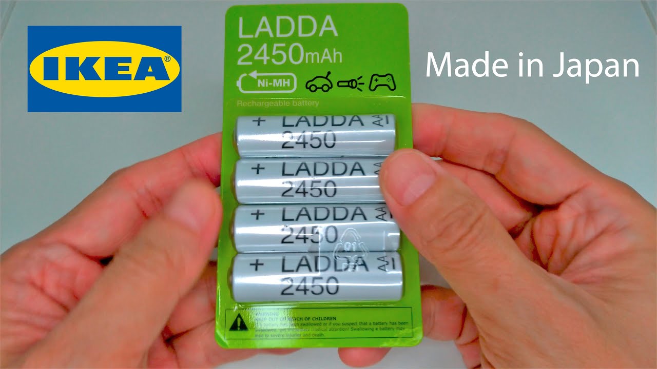 LADDA Rechargeable battery, HR06 AA 1.2V, 2450mAh - IKEA