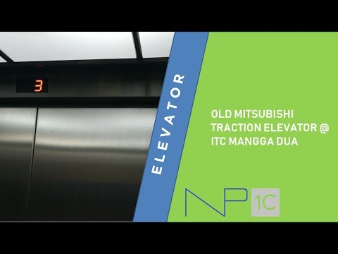 Old Mitsubishi Traction Elevator Lift  ITC Mangga  Dua  