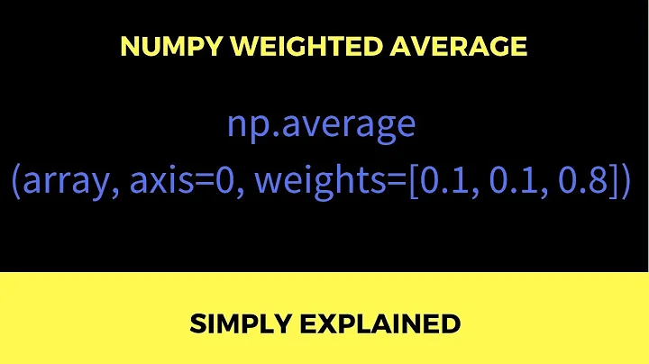 How to Calculate the Weighted Average of a Numpy Array in Python?