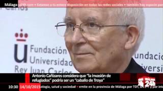 Antonio Cañizares considera que la invasión de refugiados podría ser un caballo de Troya