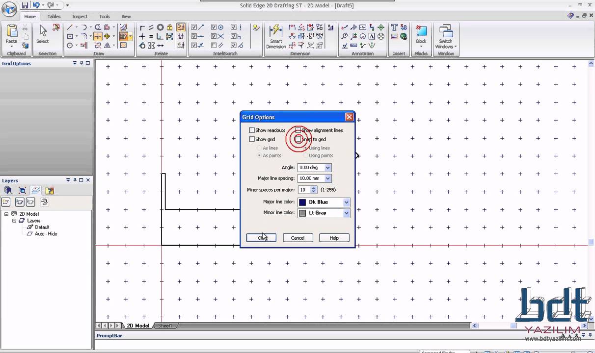 Solid Edge 2D Drafting_Parametrik 2D_2.Bölüm - YouTube