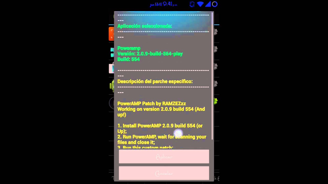 Como tener Poweramp Completo sin comprarlo (usando una apk facil y