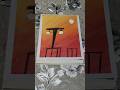 easy sunset art 🎨#viralshort#tranding#trandingshort#drawing