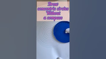 How to draw concentric circles without using compass for dot mandala, Lippan art and so on DIY tool