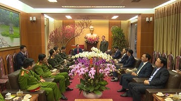 Đồng chí Thứ trưởng Bộ Công an chúc Tết tỉnh Thái Nguyên