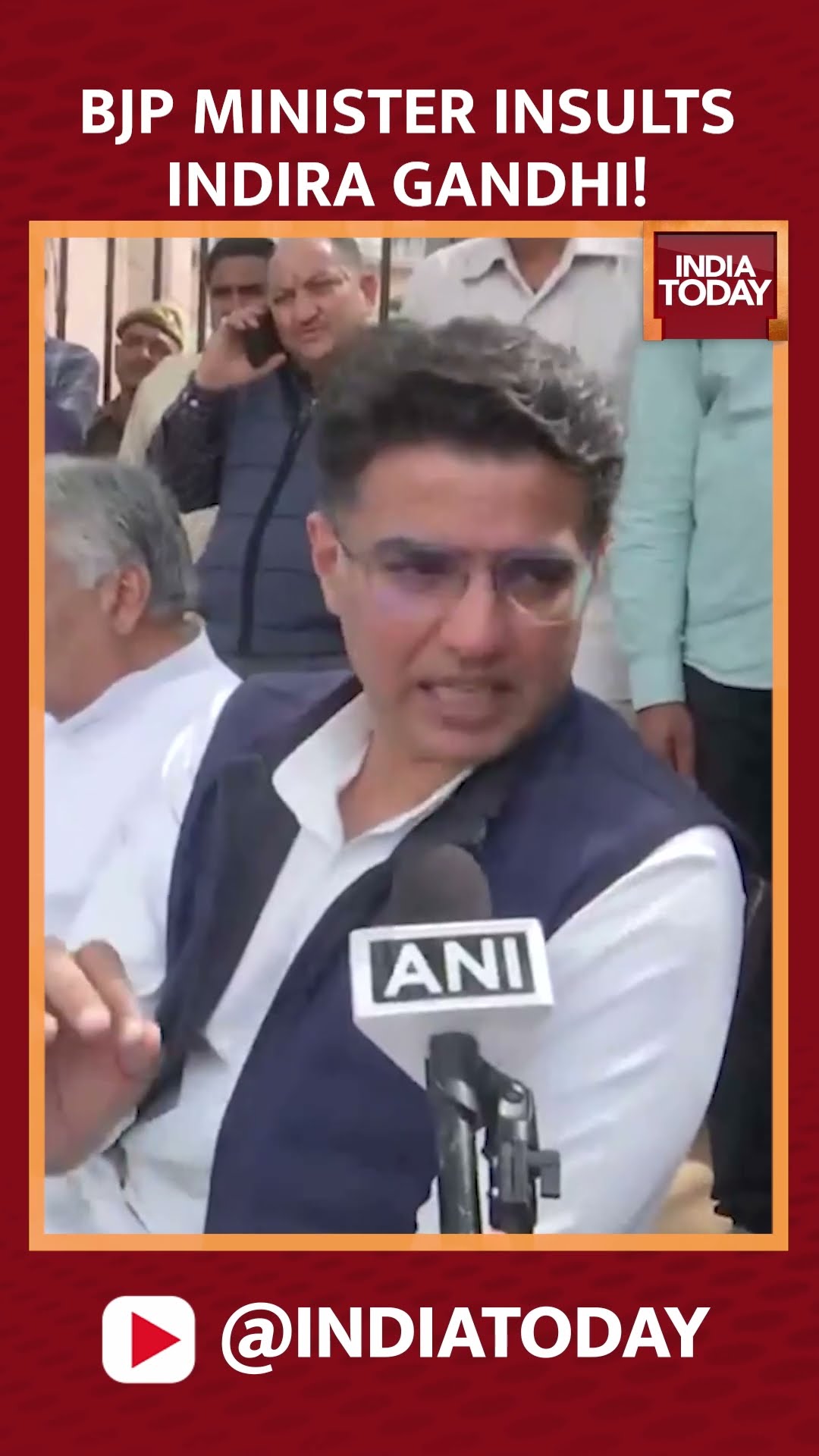 Congress Leader Sachin Pilot Claims BJP Minister Insults Indira Gandhi | India