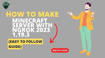 How to Make a Minecraft Server with Ngrok  2023 1.19.3 (Easy to follow Guide) #ngrok #portforwarding