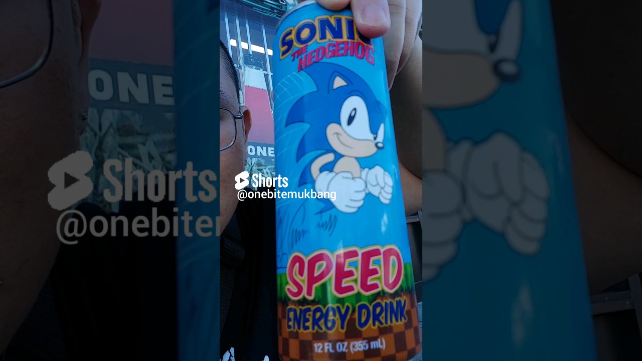 Sonic The Hedgehog Speed Energy Drink (Taste Test)