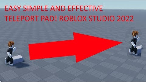 simple easy and effective teleport pad for roblox games in roblox studio 2023!
