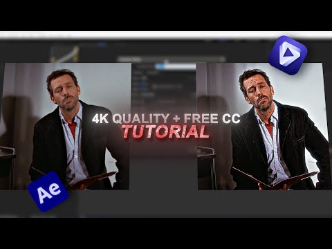 4K Quality + Free 4K CC | After Effects + Topaz Video Enhance (TUTORIAL 2026)