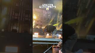 Post Malone TWEAKING on Stage #shorts