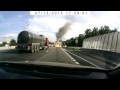 Truck Carrying Gas Cylinders Explodes