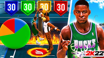 LEGEND "SHARPSHOOTER" with CONTACT DUNKS is the BEST BUILD in NBA 2K22