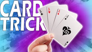 LEARN An EASY Card Trick In Five Minutes 4 Ace Card Trick Tutorial - day 138