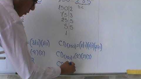 TEMA: ESTUDIO DE LOS DIVISORES POSITIVOS DE UN NUMERO - (PARTE 1)