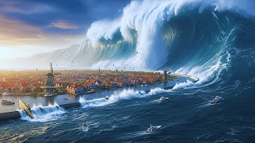 This is What a 2000-METER Tsunami Actually Does to the Netherlands.