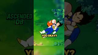 Krillin Gives Vegeta A Senzu Bean