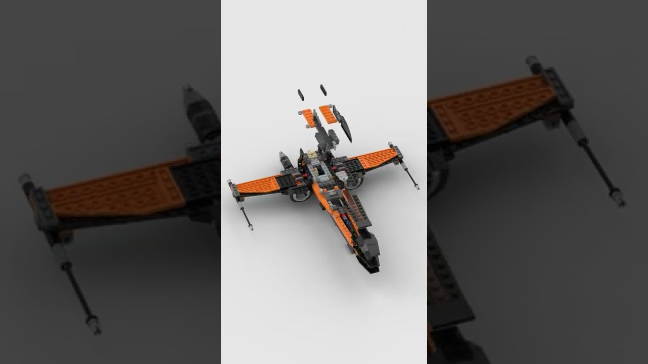 LEGO Poe’s X-Wing Fighter 🌟 Satisfying Building Animation 