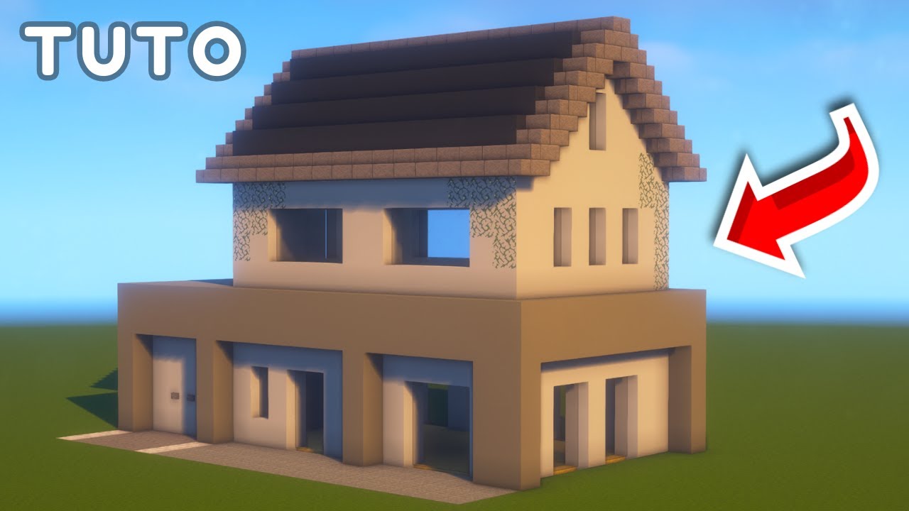 COMMENT FAIRE UNE MAISON MODERNE DANS MINECRAFT ! (tuto) - YouTube