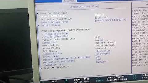 Lenovo P520 Avago Raid Configuration