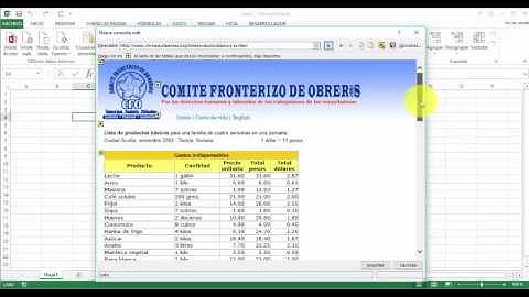 Importar una Tabla de una Página Web a Excel