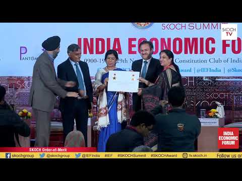 SKOCH Order of Merit at the SKOCH Summit: India Economic Forum