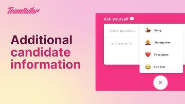Collect Additional Candidate Information in Teamtailor