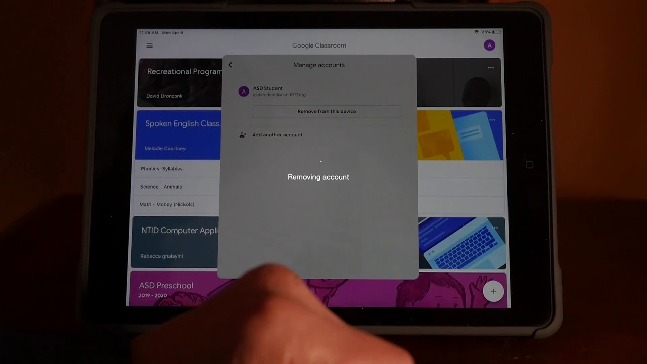 Google Classroom Change Accounts YouTube